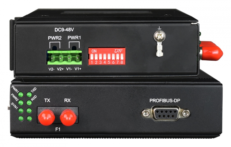 工業(yè)軌式 1路Profibus-DP光端機(jī)